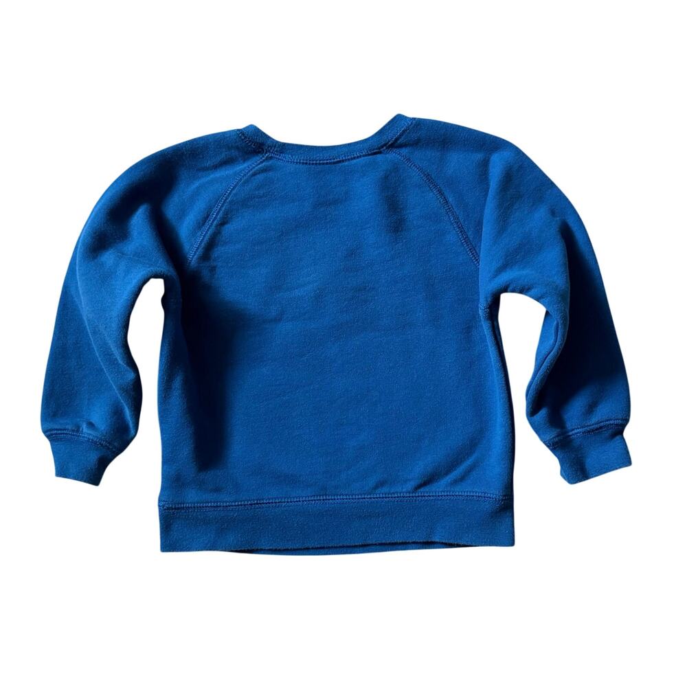 Hanna Andersson French Terry Blue Love Rainbow Sweatshirt Unisex Toddler Size 3 - Picture 8 of 9